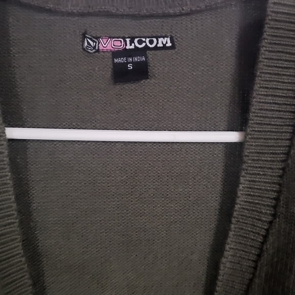 Volcom Brown Sweater with Colorful Logo - Picture 2 of 3